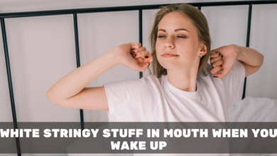 White Stringy Stuff in Mouth When You Wake Up